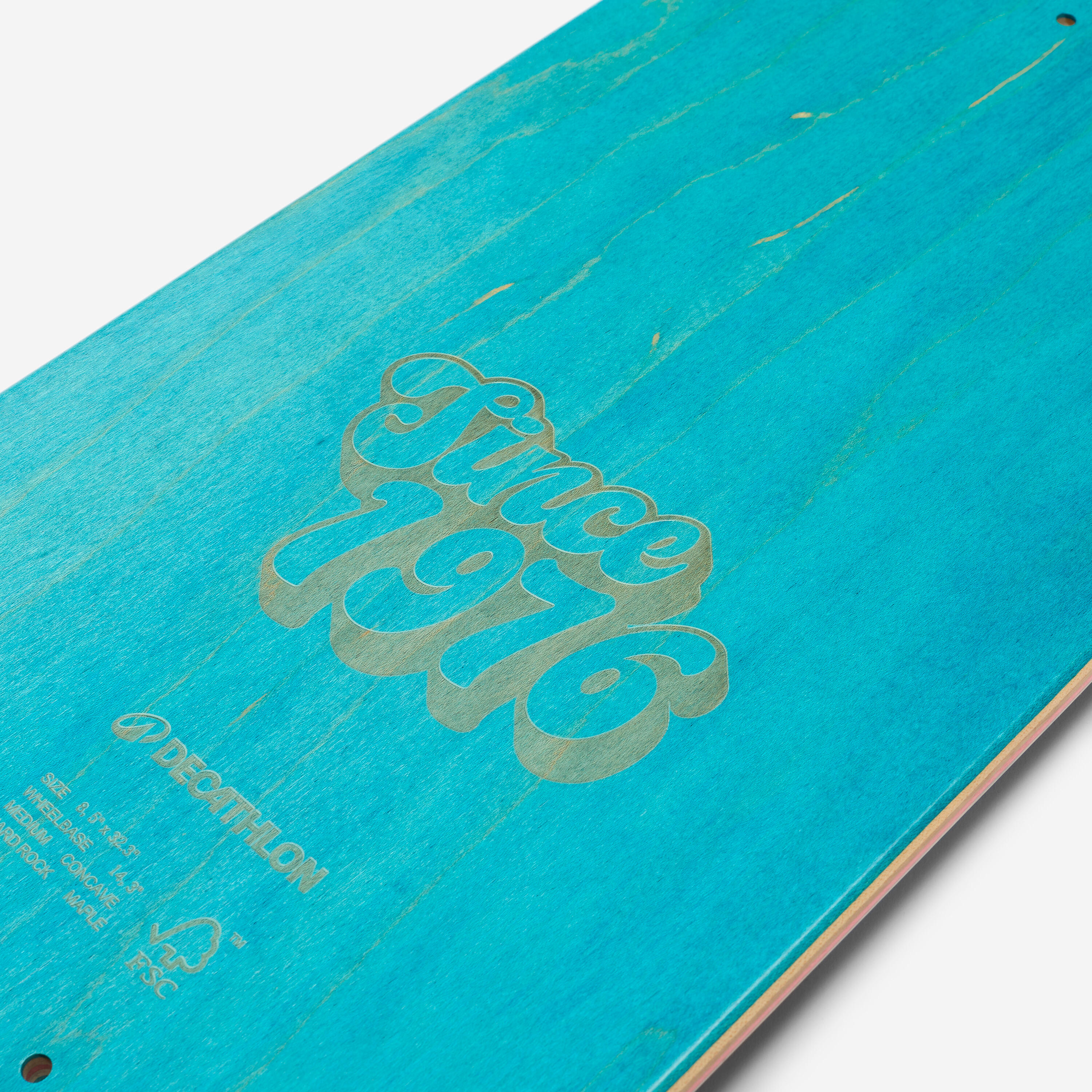 PLANCHE DE SKATE ERABLE DK500 POPSICLE TAILLE 8.5". GRAPHISME "SINCE 1976" 4/5