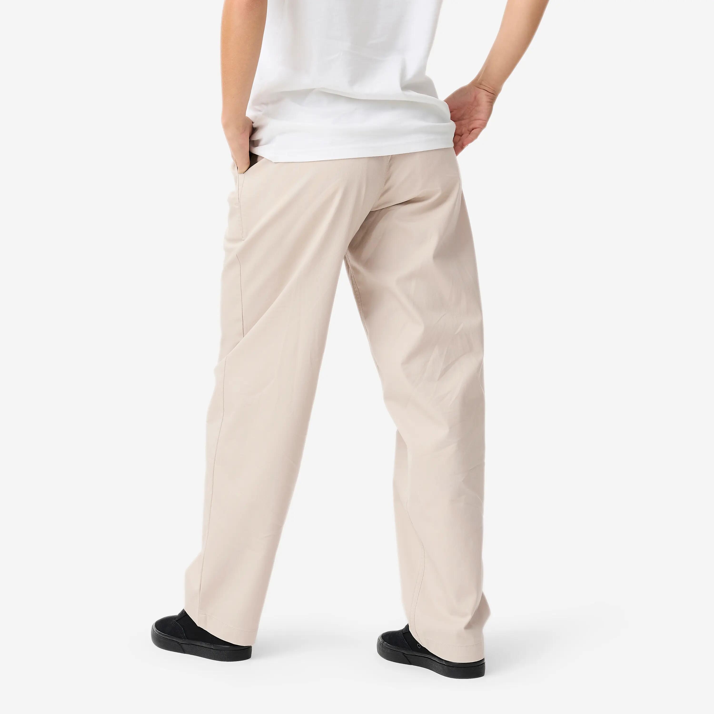 Pantalón de Skate Chino CN500 Beige Claro 4/23
