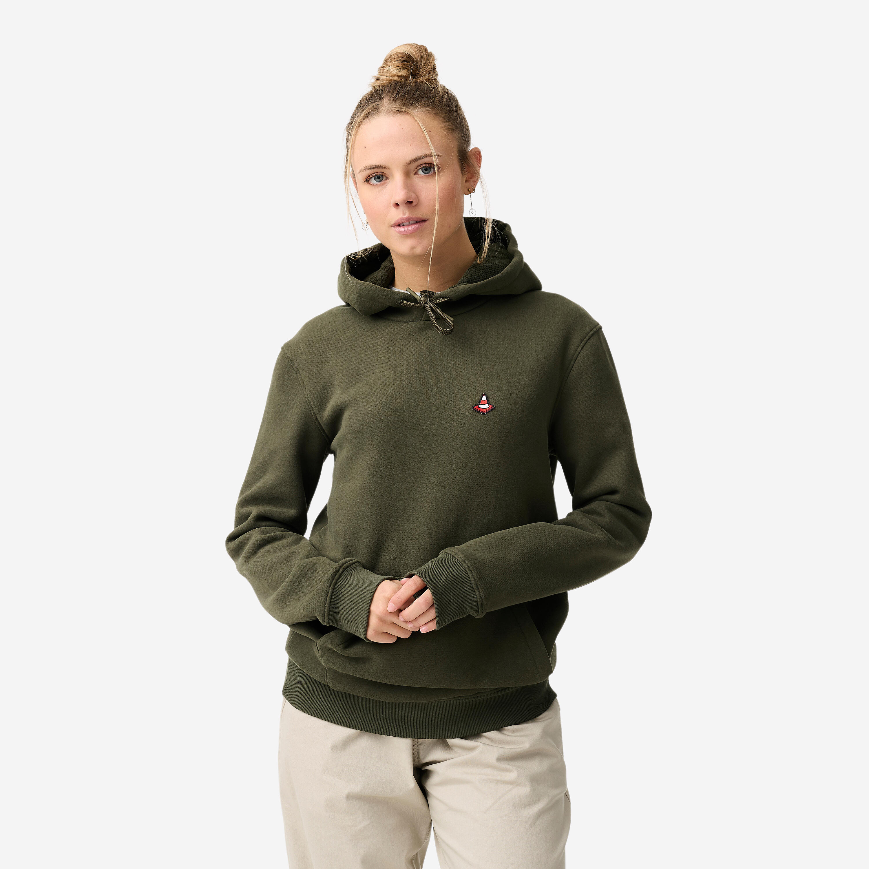 Skateboard Hoodie strapazierfähig - HD500 khaki 14/18