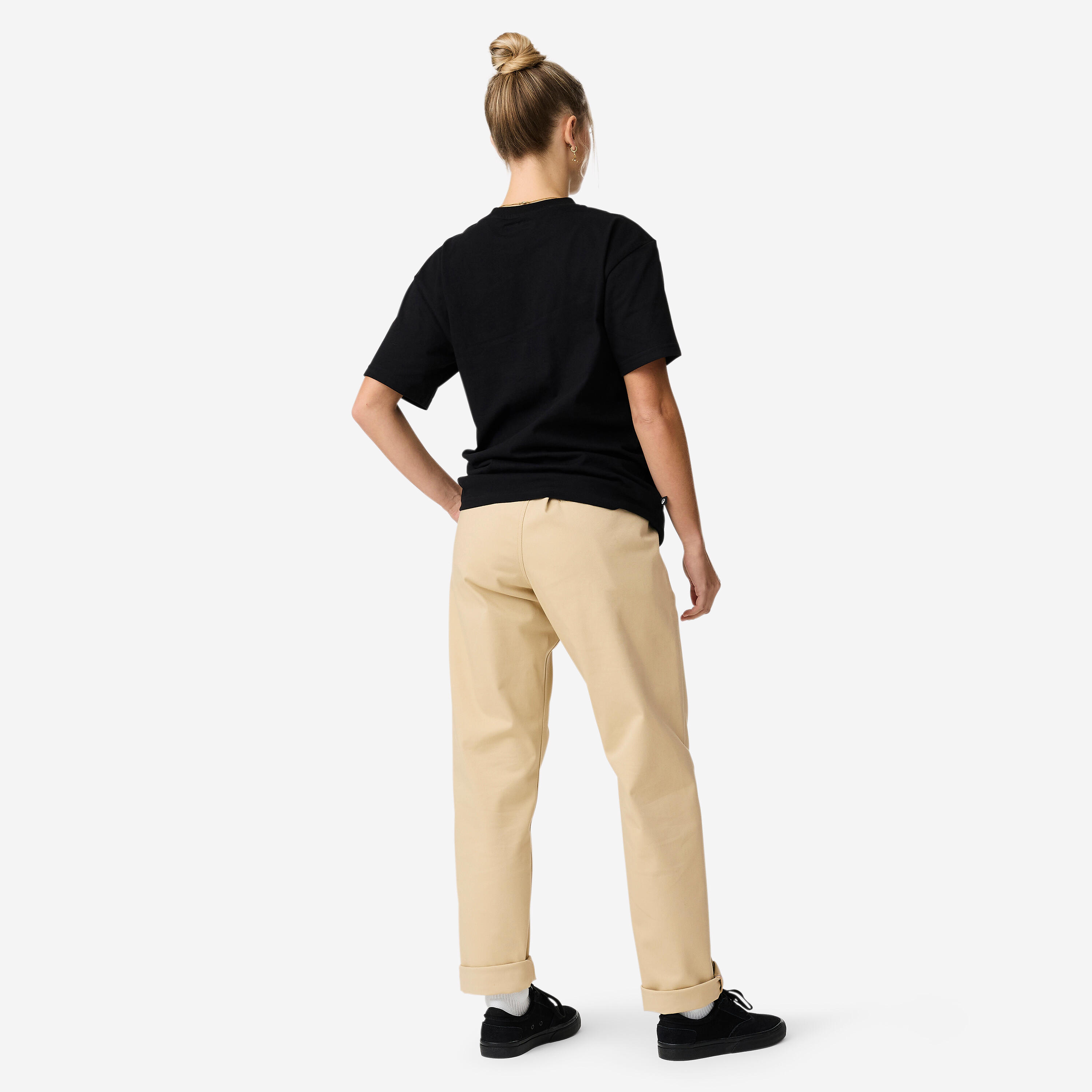 Pantalon de skate chino CN500 heavy beige 5/11