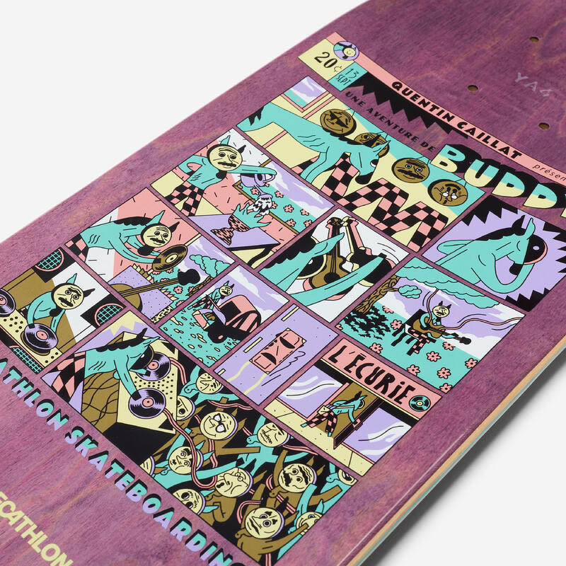 Placă skateboard DK500 Mărimea 8" GRAFICĂ PAR QUENTIN CAILLAT