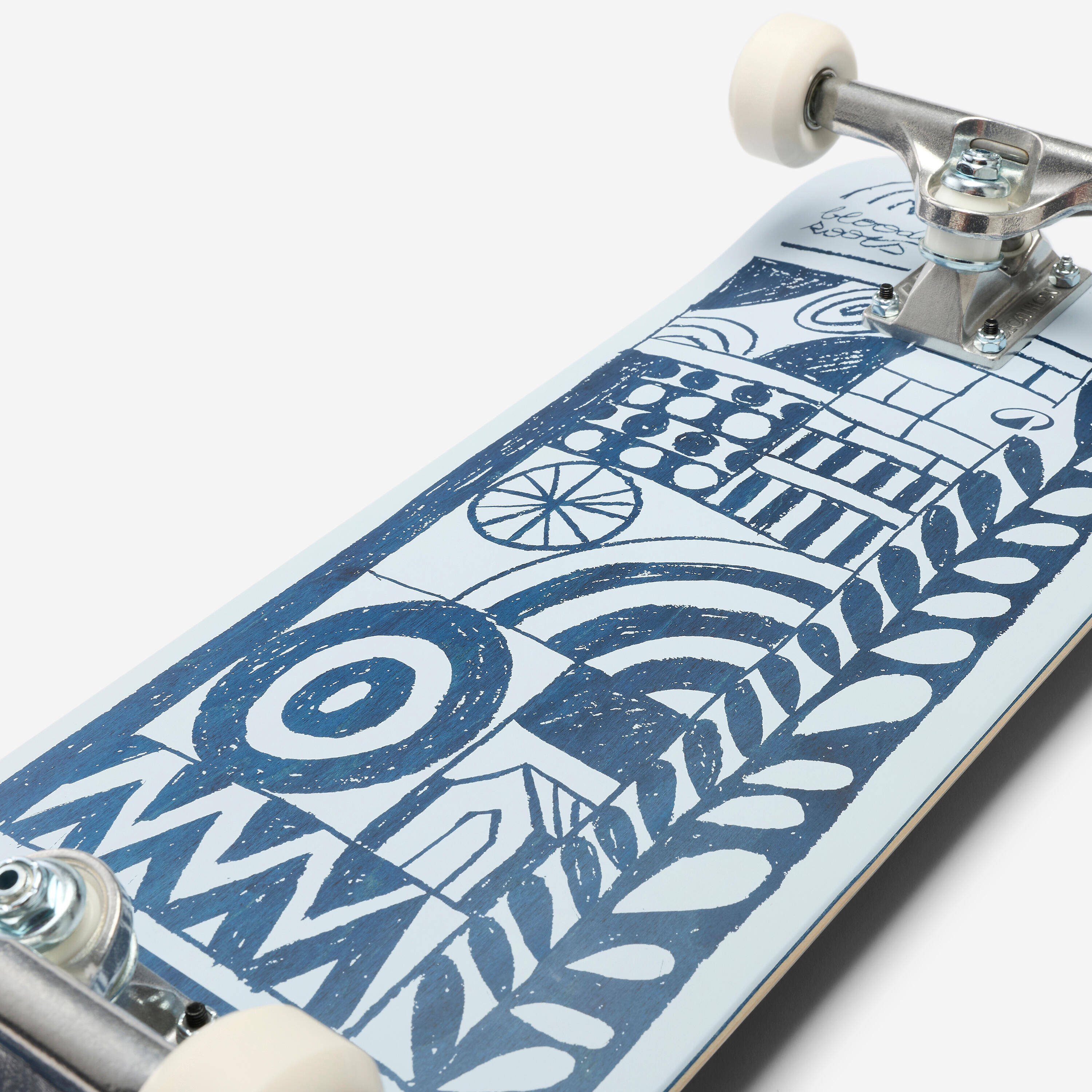 Full Skateboard CP500 for Skaters Aged 12 Years Plus Size 8.25'' - Tribe Blue -  5