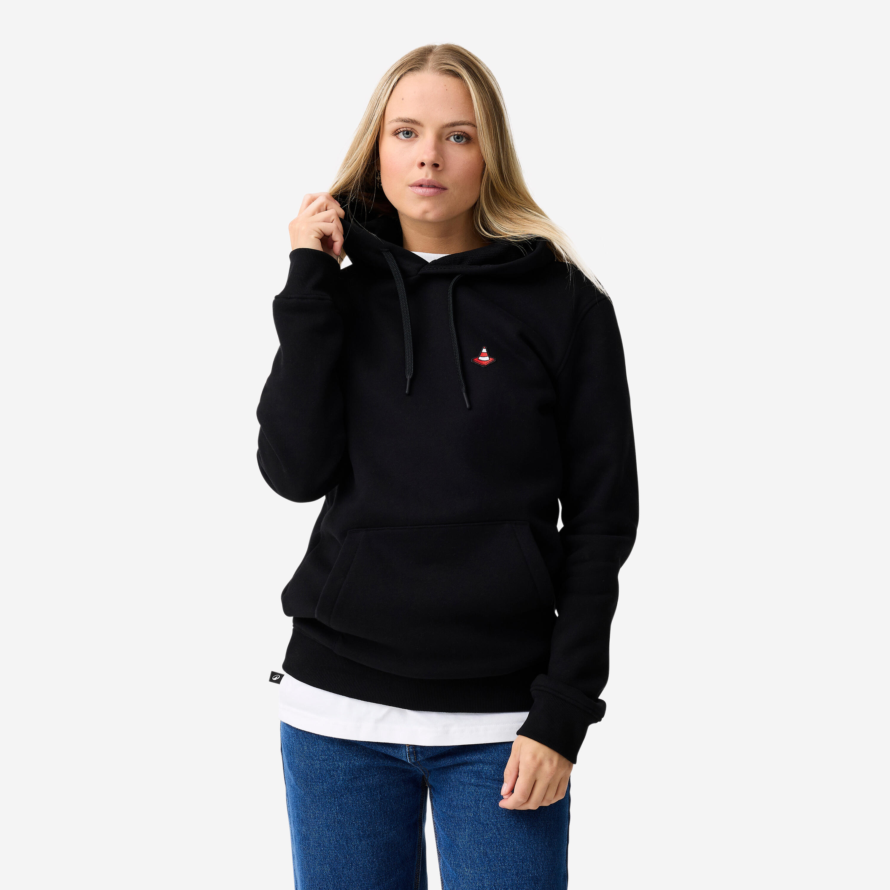 Bluza na deskorolkę z wytrzymałego materiału HD500 czarna 3/11