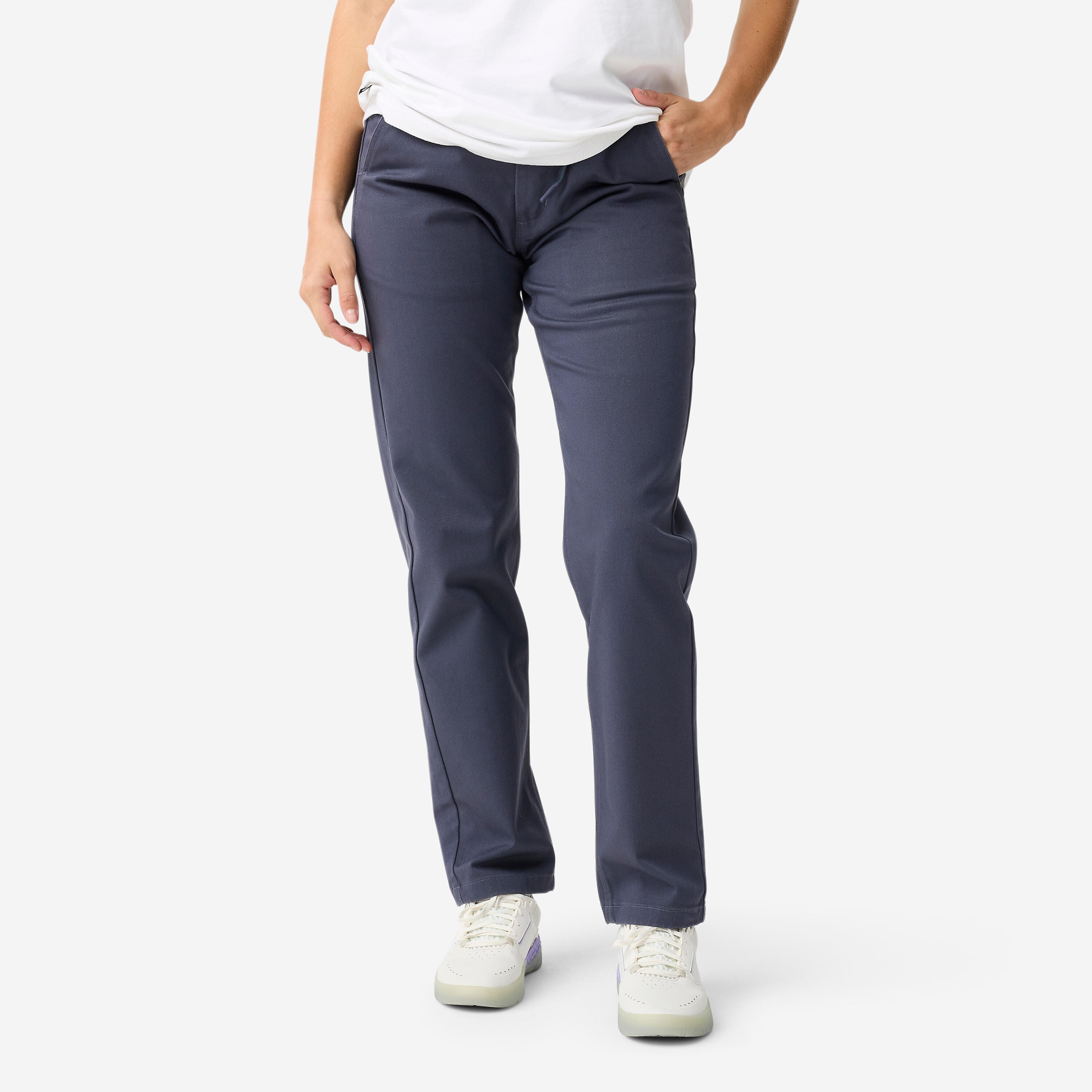 Pantalon de skate chino CN500 heavy gris 4/11