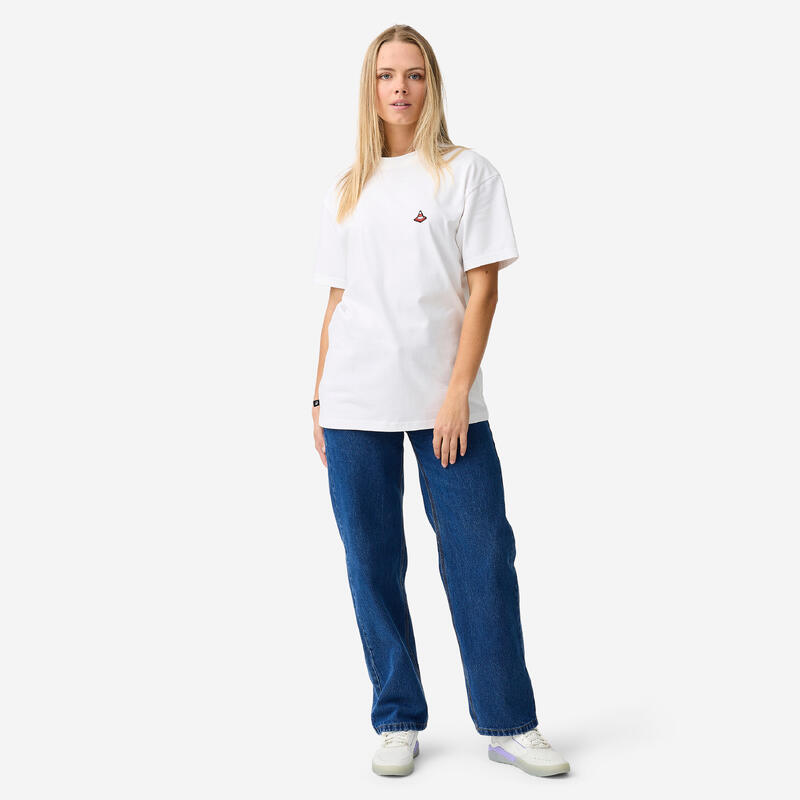 JEANS SKATEBOARD DN900 INDIGO DIN BUMBAC GROS. CROIALĂ DREAPTĂ AMPLU „RELAXED”