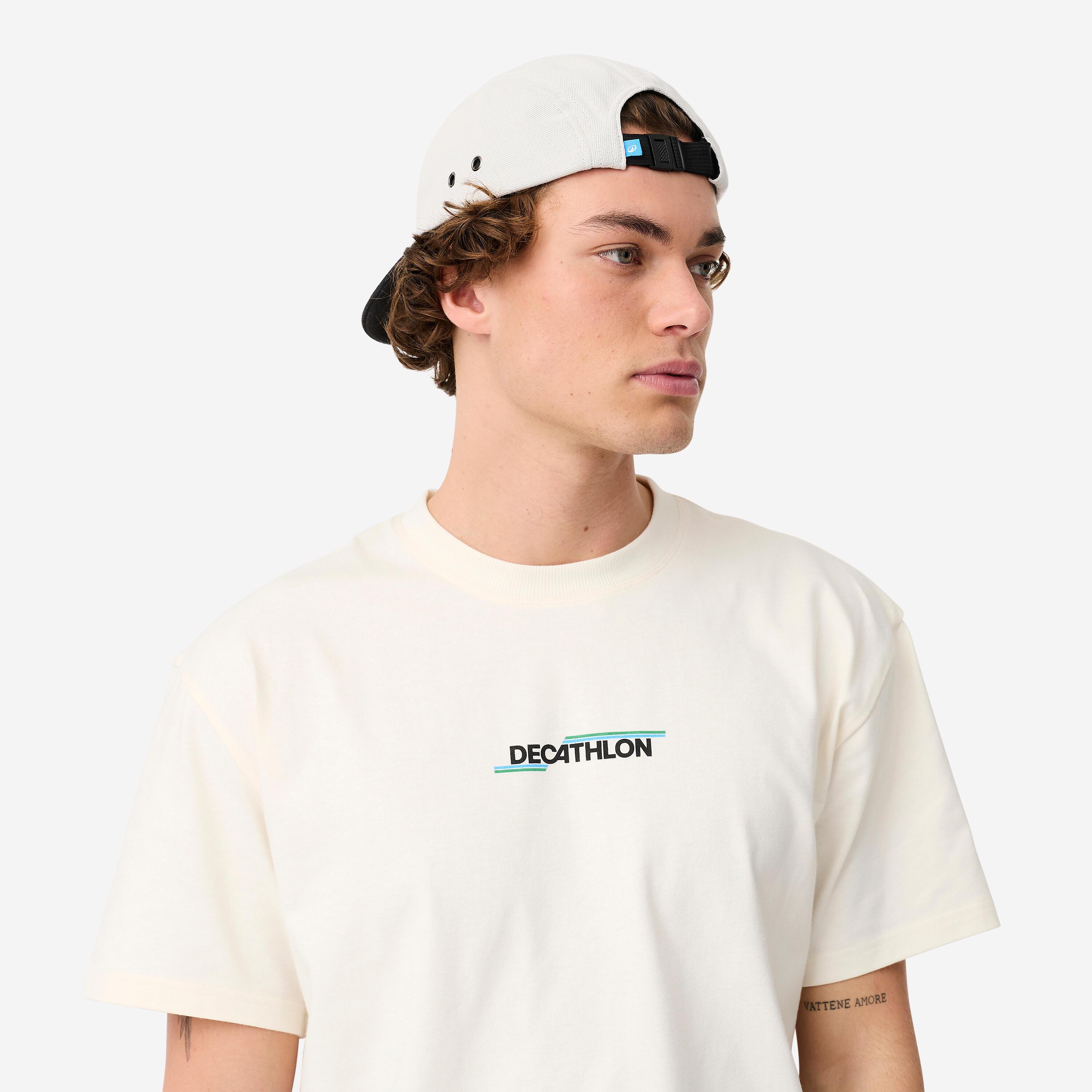 CASQUETTE DE SKATEBOARD, CAP900 5 PANNEAUX COLLECTION "SINCE 1976" BEIGE 10/11