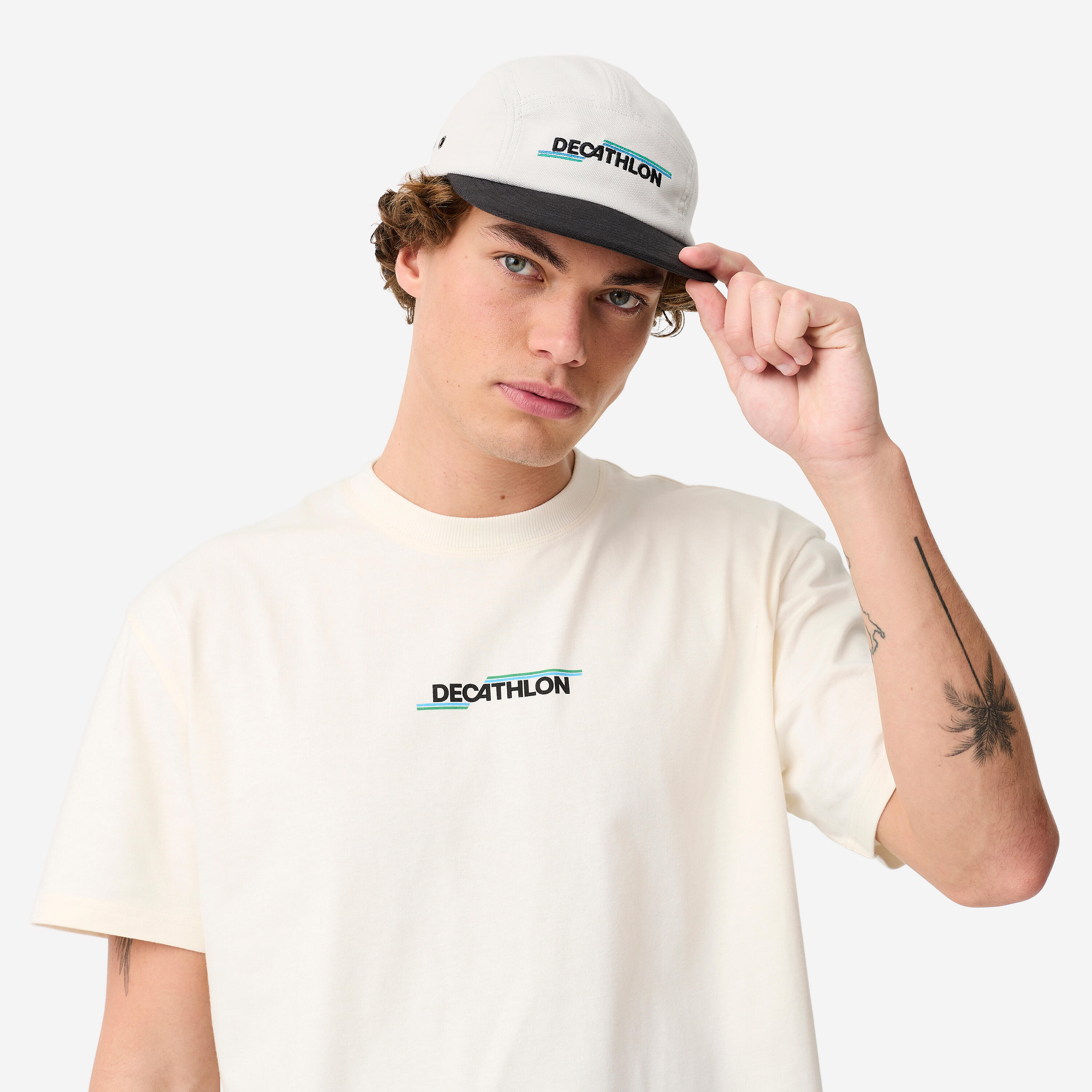 CASQUETTE DE SKATEBOARD, CAP900 5 PANNEAUX COLLECTION "SINCE 1976" BEIGE 4/11