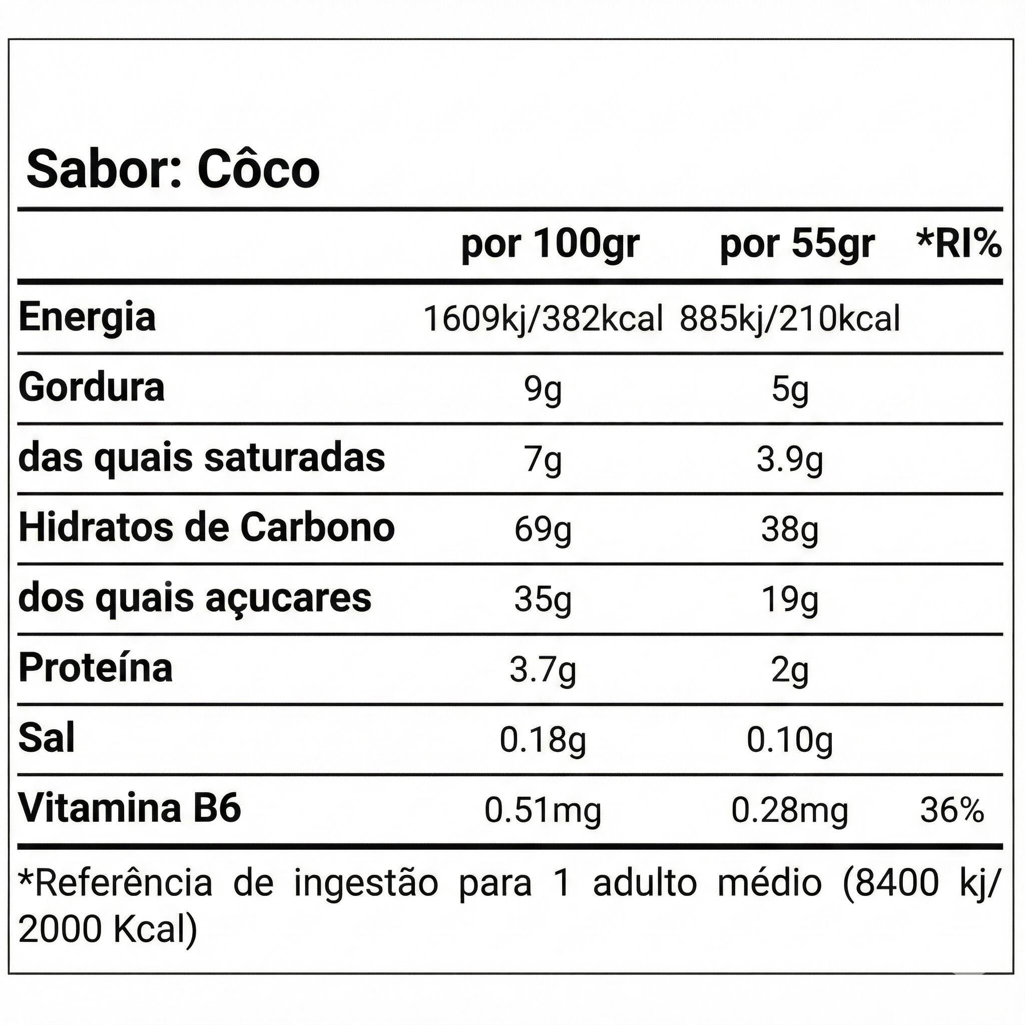 Barras High5 Energy 55g Coco x6 2/2
