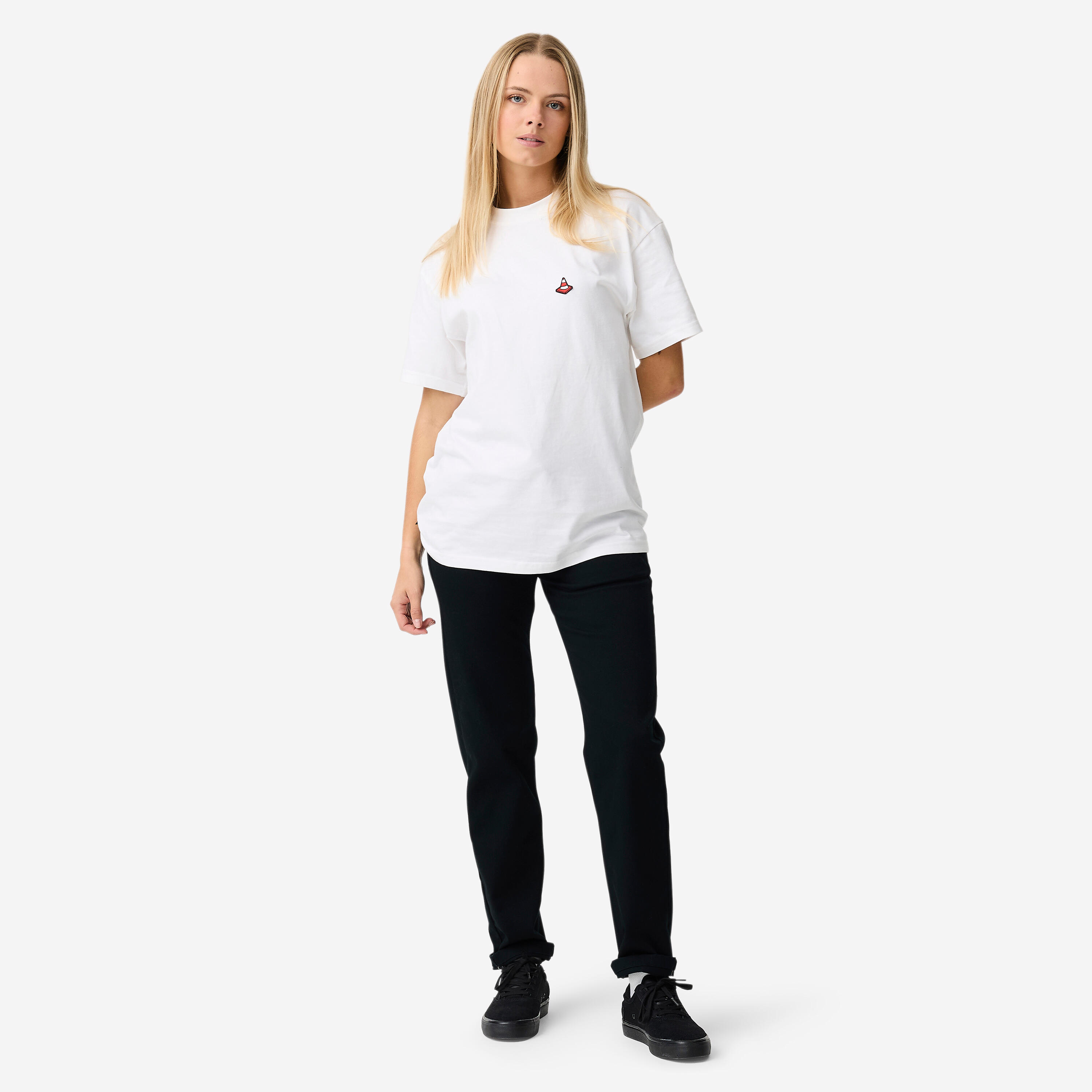 Pantalon de skate chino CN500 heavy noir 3/12
