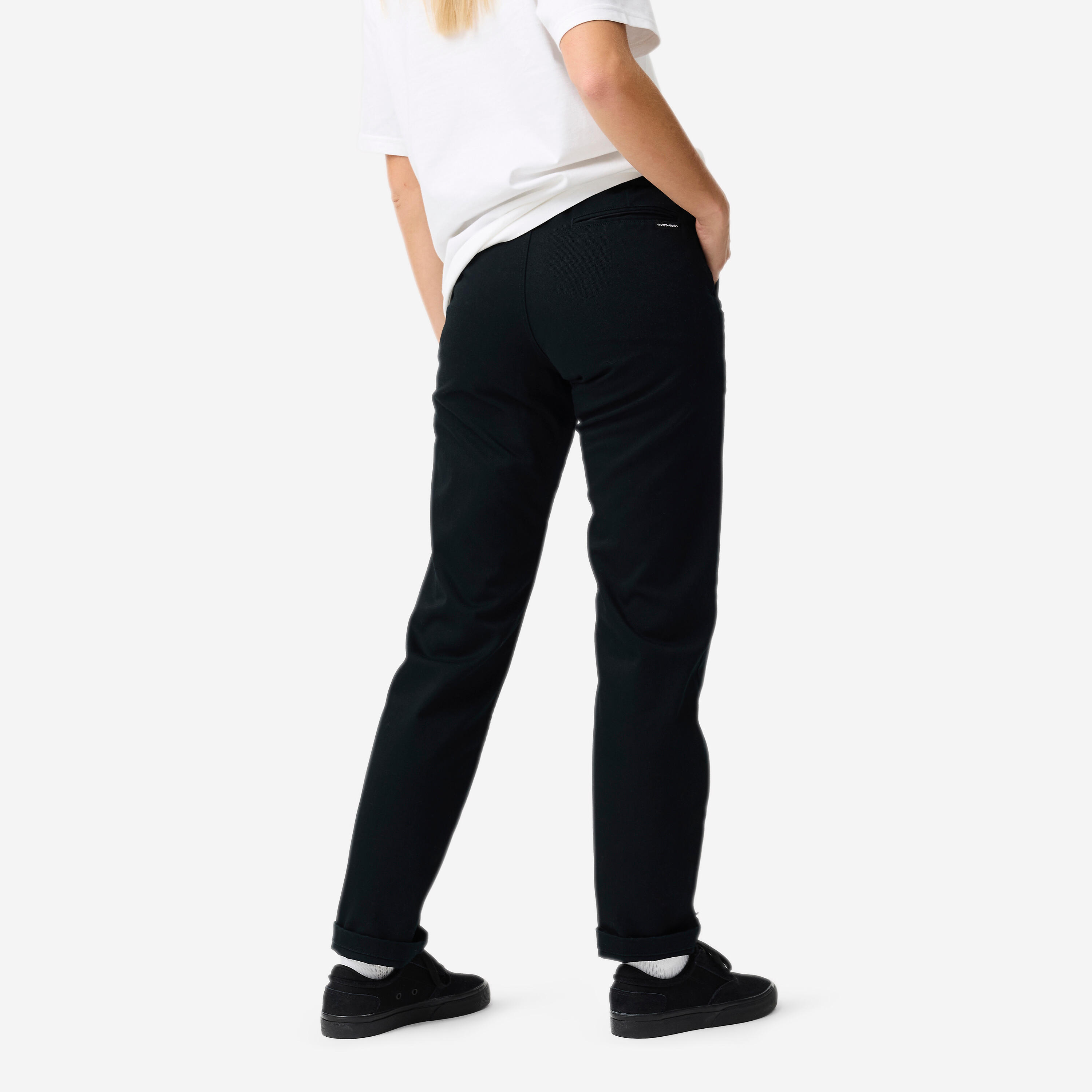 Pantalon de skate chino CN500 heavy noir 4/12