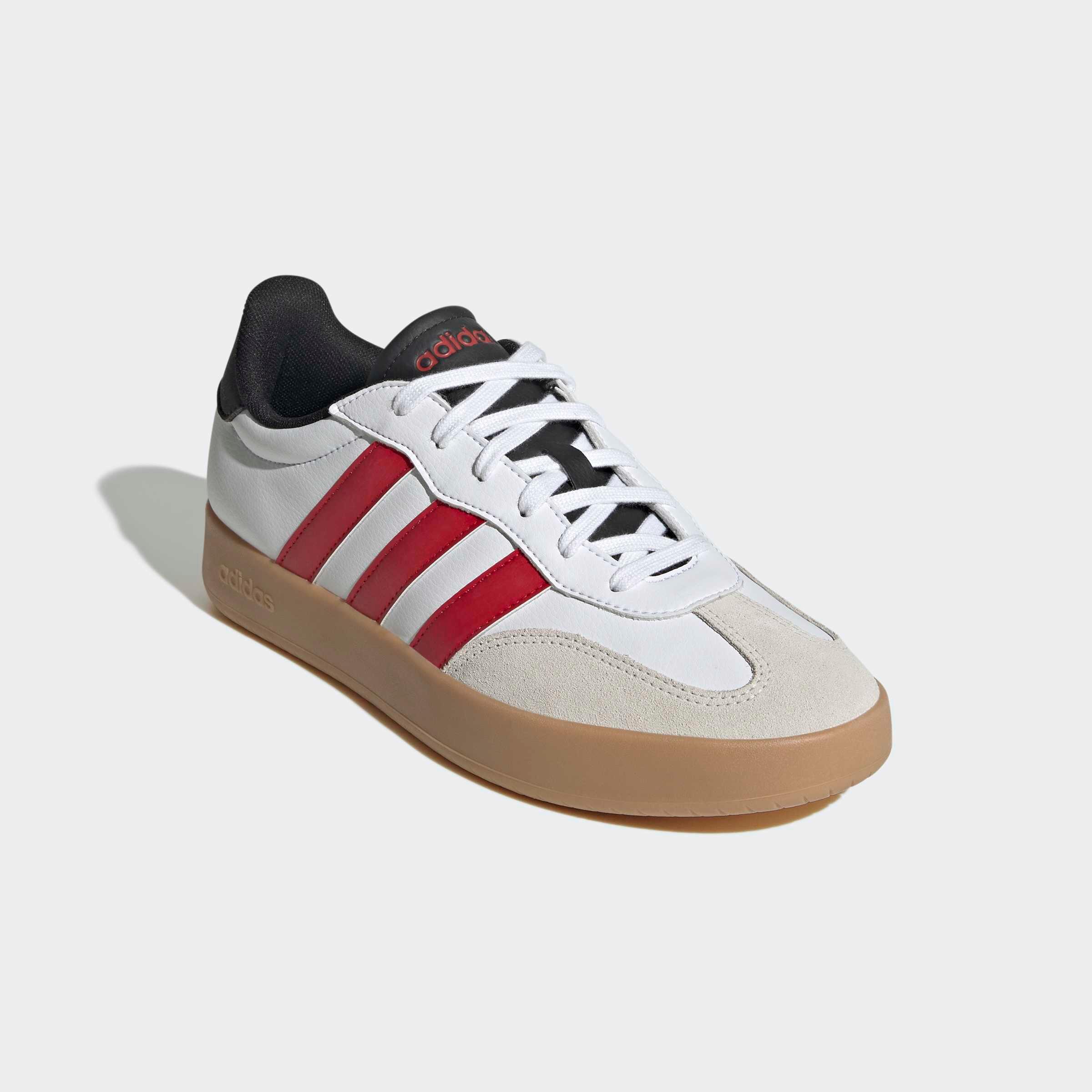 Baskets Adidas Barreda homme, Blanc Rouge 2/7