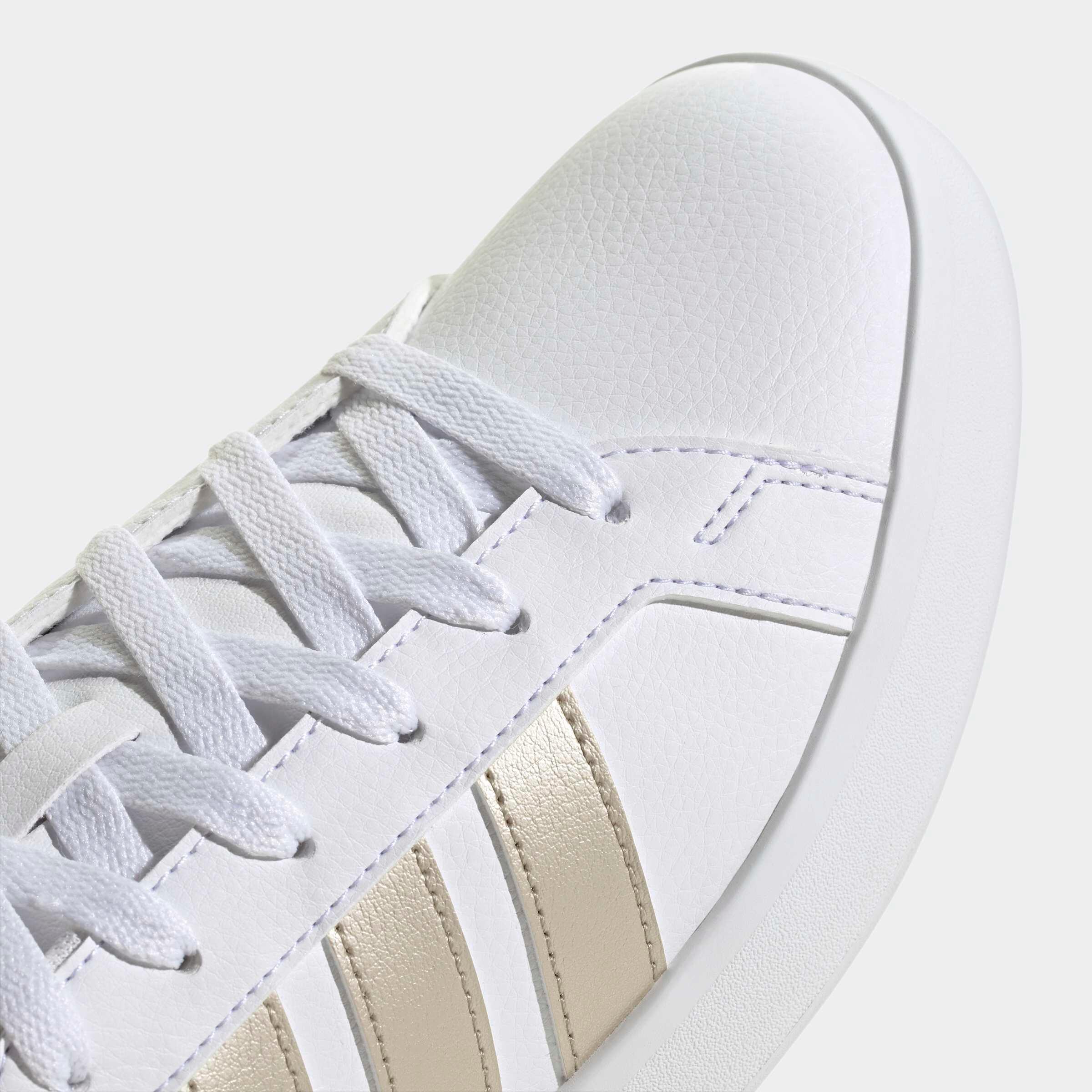 Turnschuhe Adidas Grand Court Base 3.0 für Damen, weiss 3/6