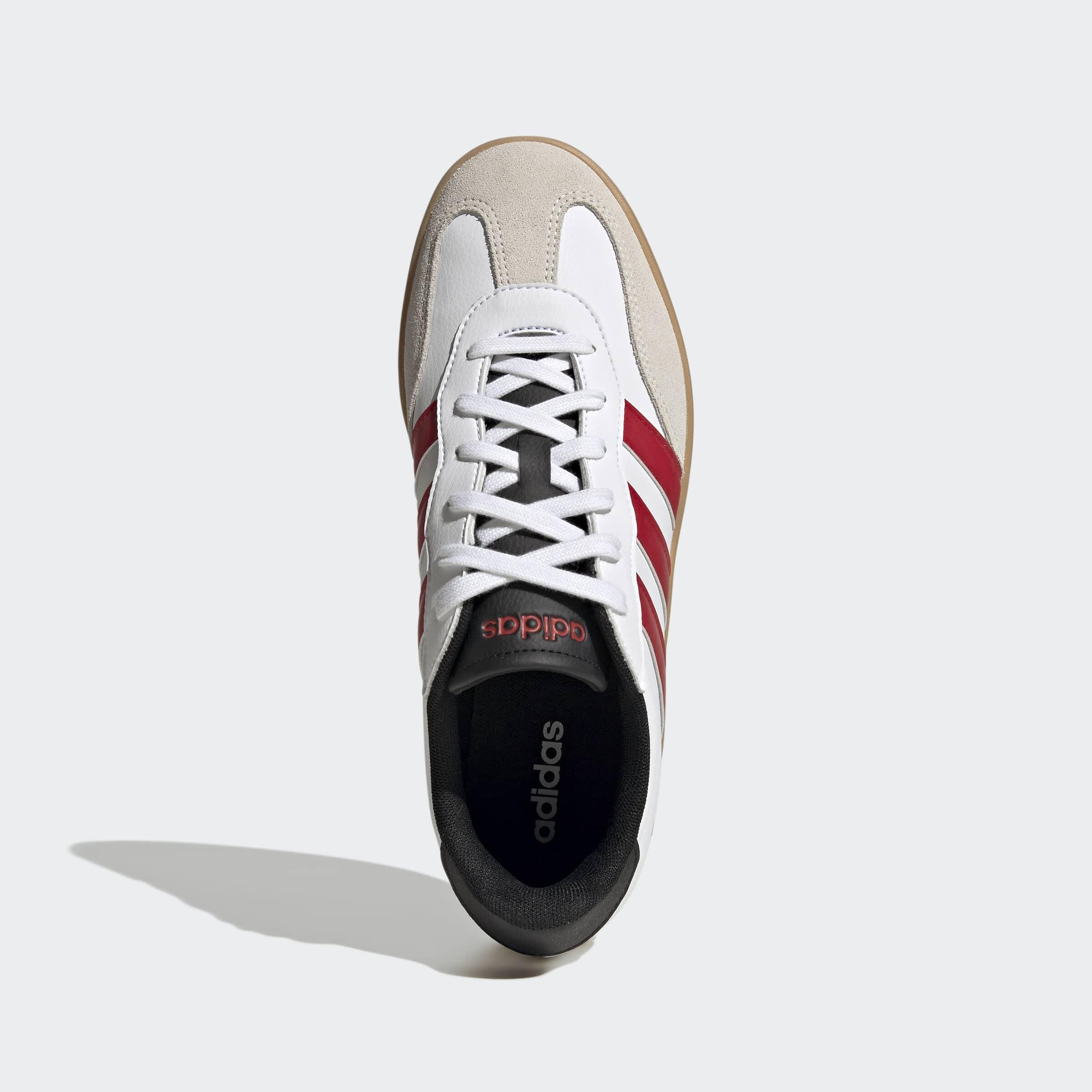 Baskets Adidas Barreda homme, Blanc Rouge 6/7