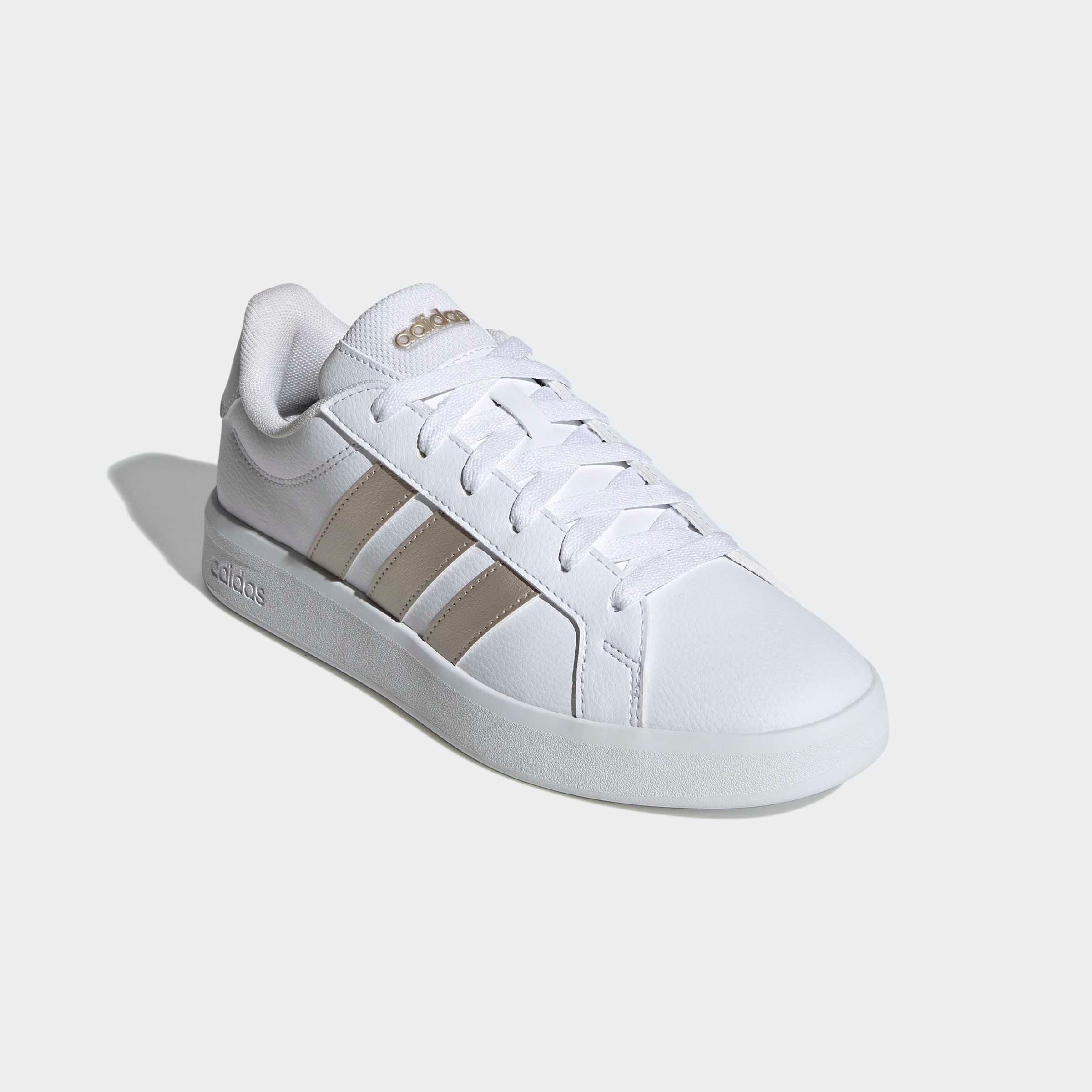 Turnschuhe Adidas Grand Court Base 3.0 für Damen, weiss 2/6