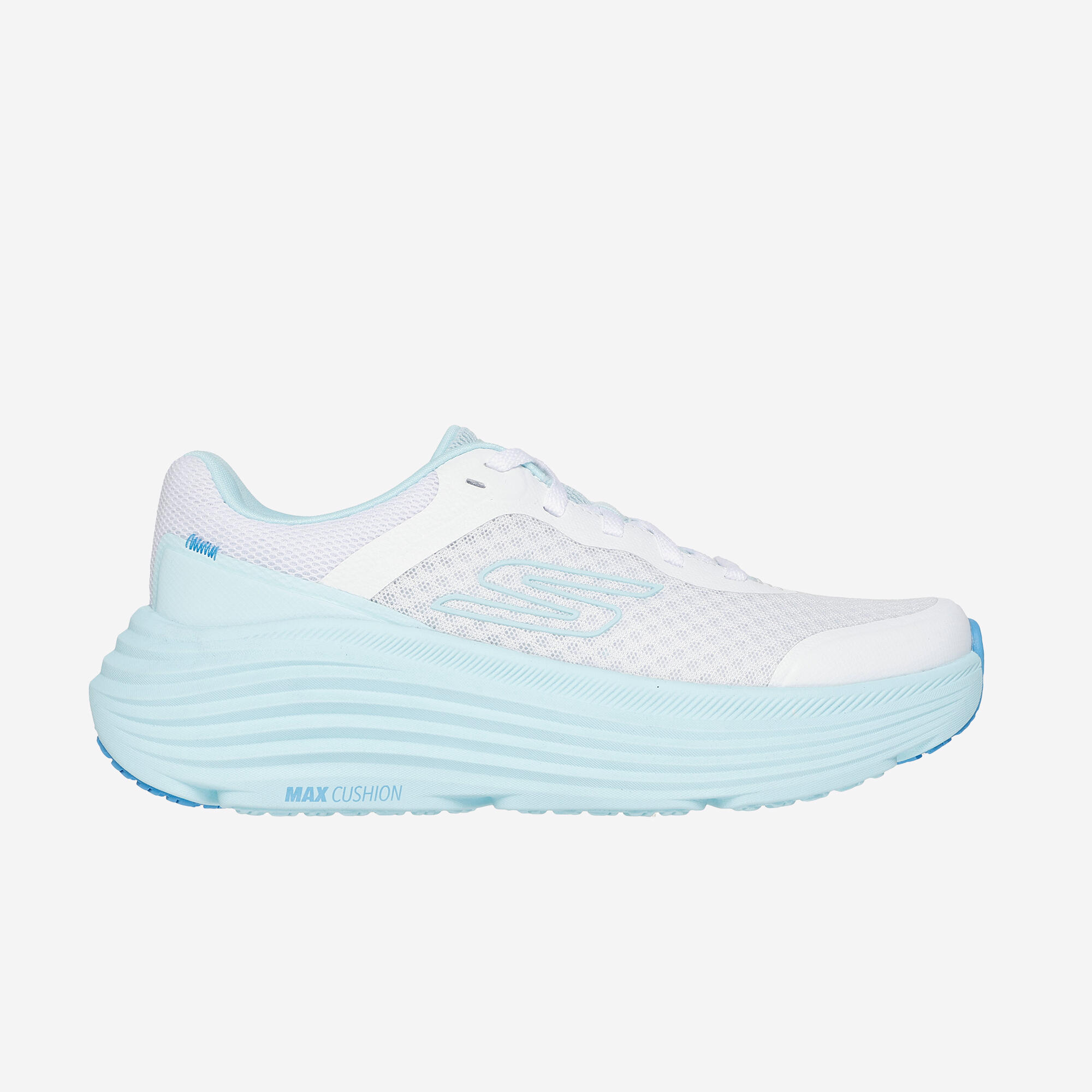 Basket femme, Skechers Max cushioning, bleu 3/5