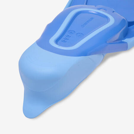 Ласти дитячі FF 100 для снорклінгу короткі сині