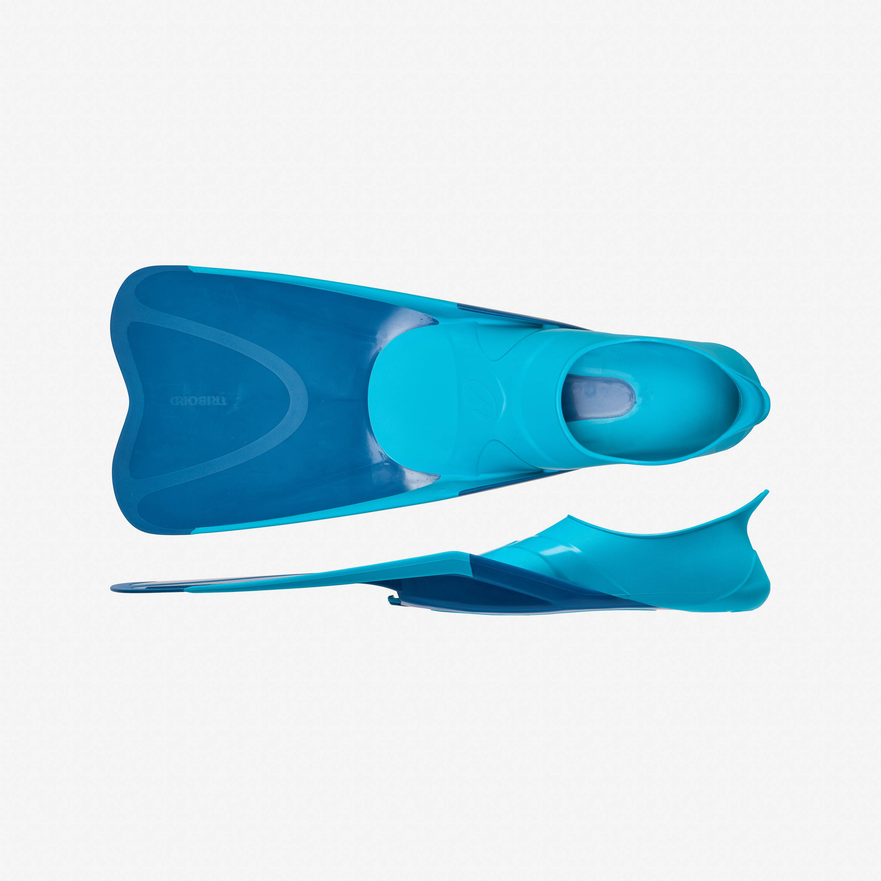 Diving and snorkelling fins FF 100 short Turquoise -  3