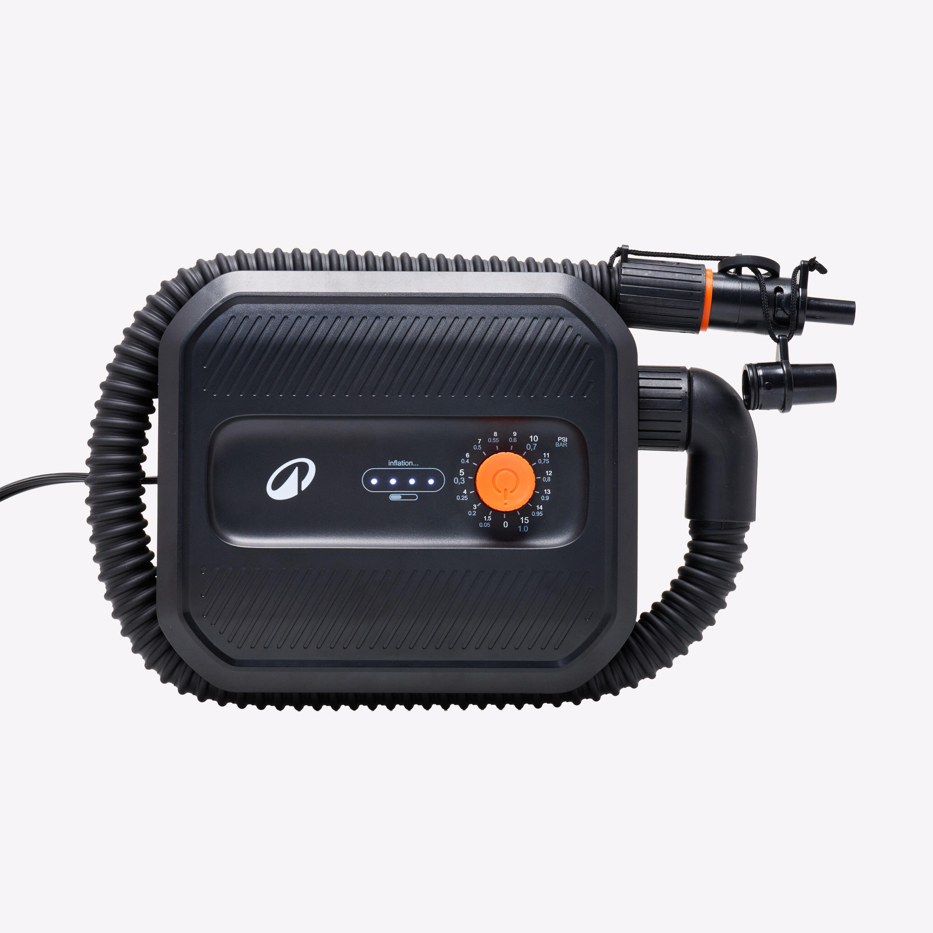 Bomba elétrica 1-15PSI 12V para SUP e kayak, PEHP 50 preto 1/7
