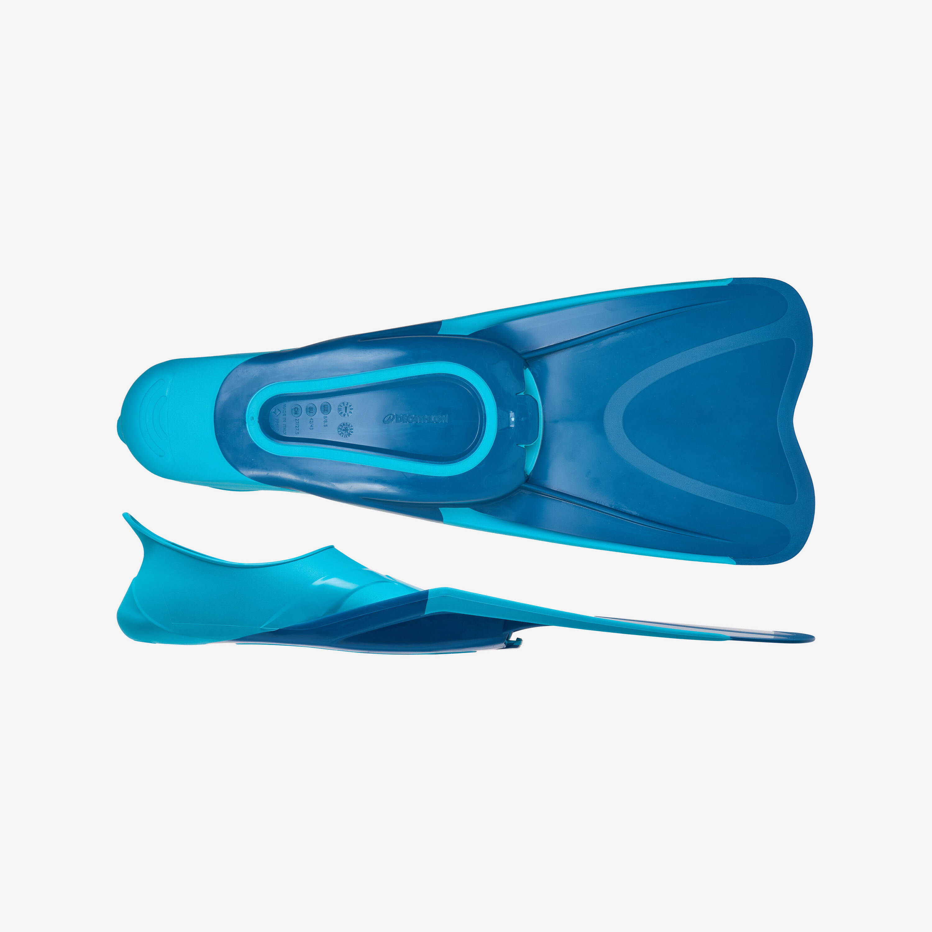 Diving and snorkelling fins FF 100 short Turquoise -  4