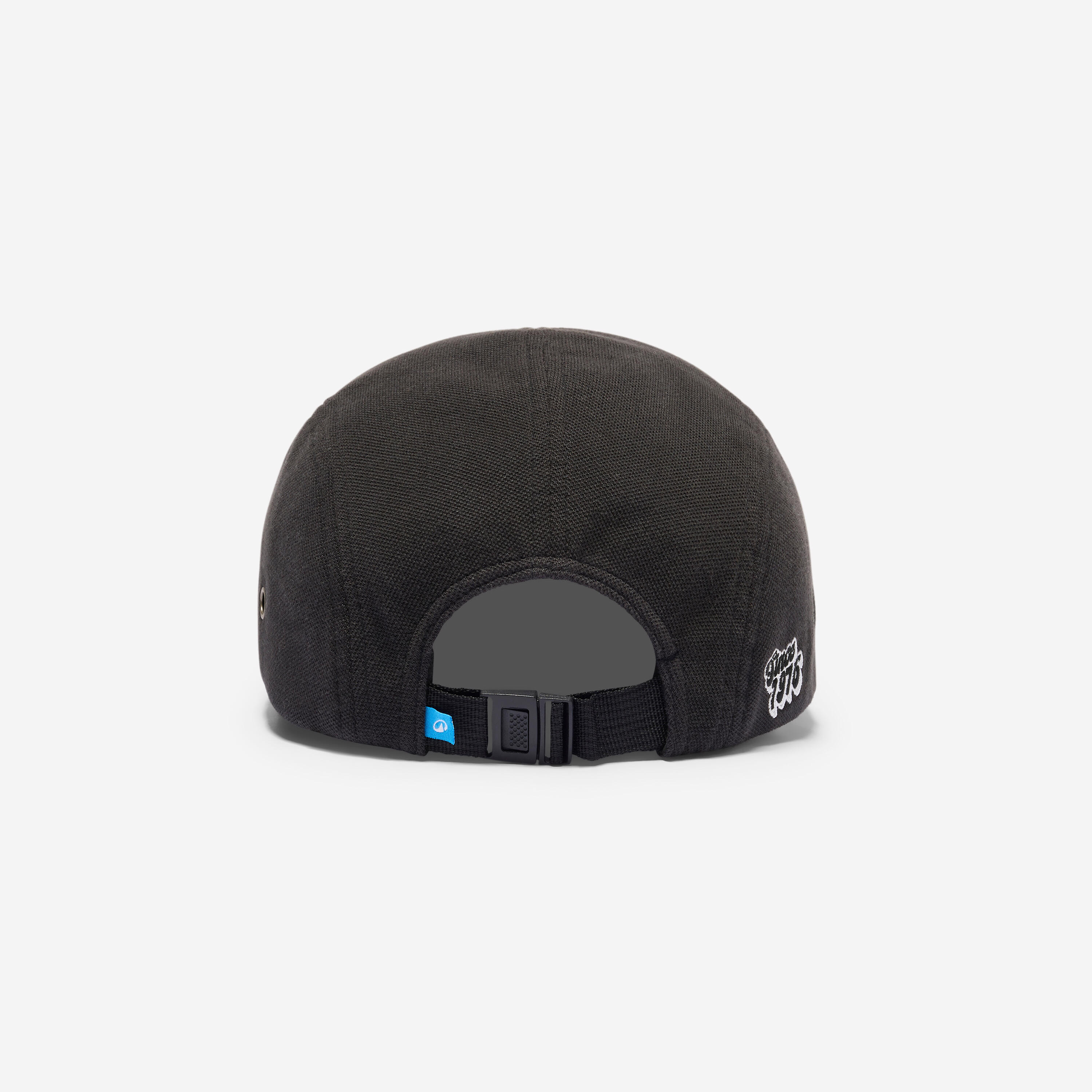 CASQUETTE DE SKATEBOARD, CAP900 5 PANNEAUX COLLECTION "SINCE 1976" NOIRE 7/12