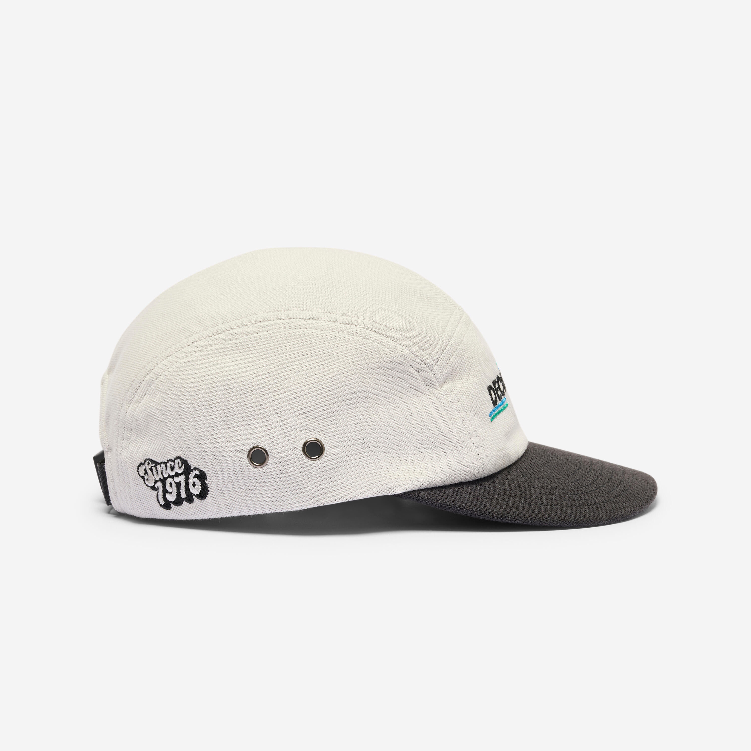 CASQUETTE DE SKATEBOARD, CAP900 5 PANNEAUX COLLECTION "SINCE 1976" BEIGE 3/11