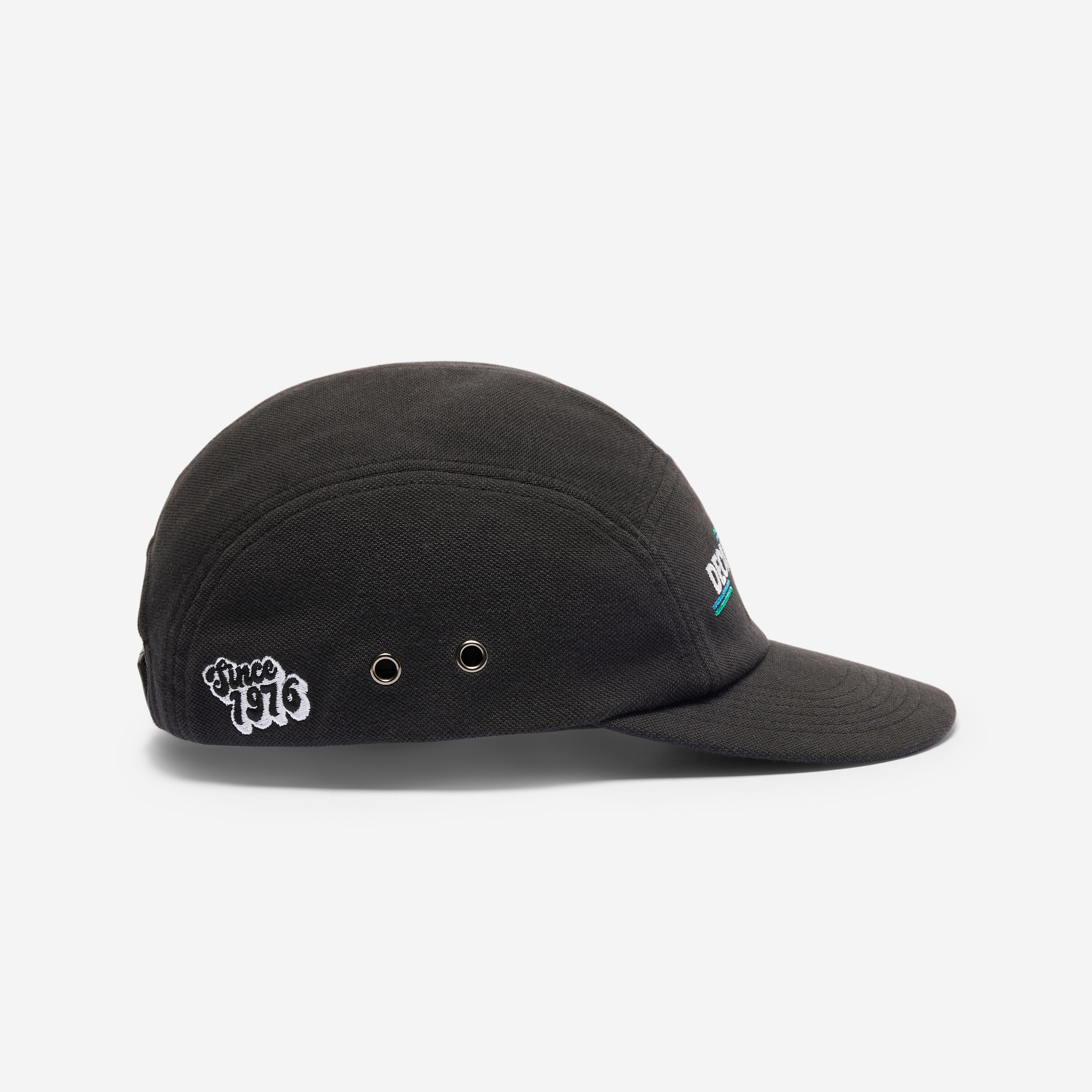 CASQUETTE DE SKATEBOARD, CAP900 5 PANNEAUX COLLECTION "SINCE 1976" NOIRE 4/12