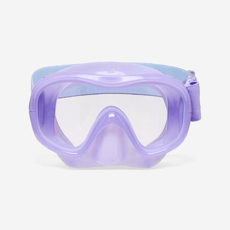Маска для дайвінгу 100 з протитуманним покриттям світло-фіолетова