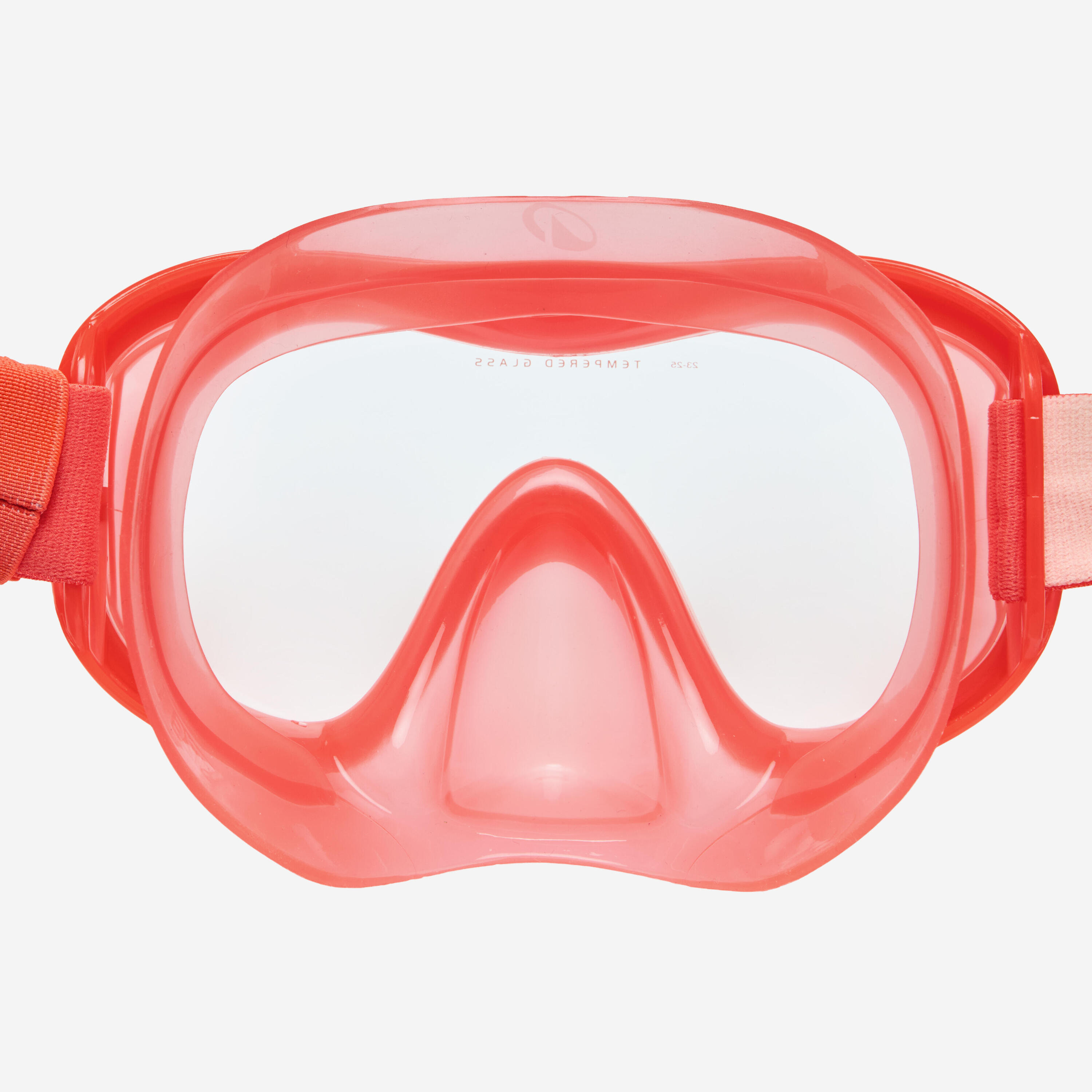 Tauchmaske Antibeschlag, 100 Mono Comfort rosa orange 5/10