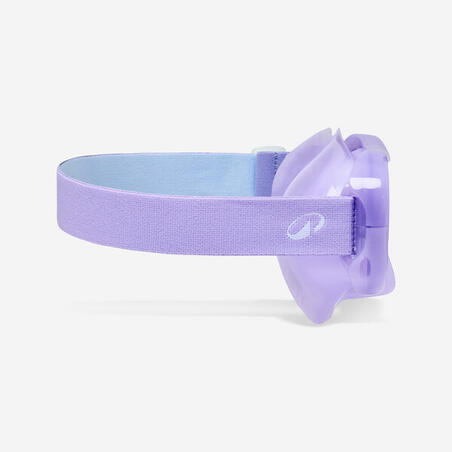 Маска для дайвінгу 100 з протитуманним покриттям світло-фіолетова