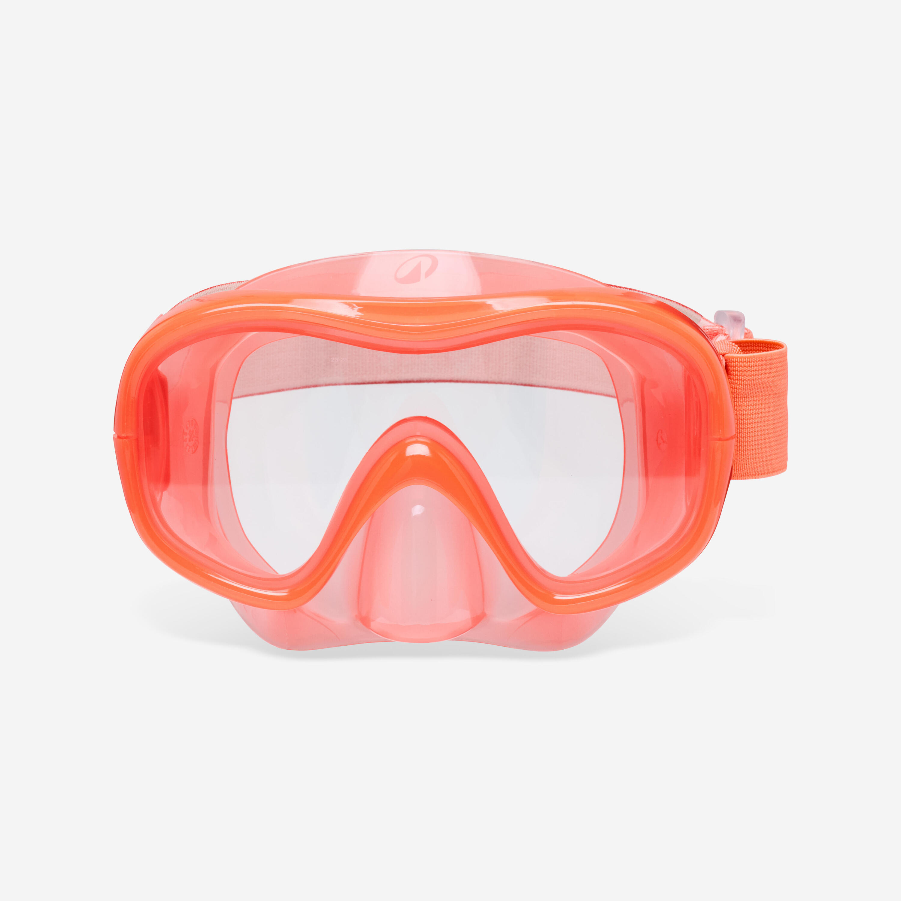 Tauchmaske Antibeschlag, 100 Mono Comfort rosa orange 3/10