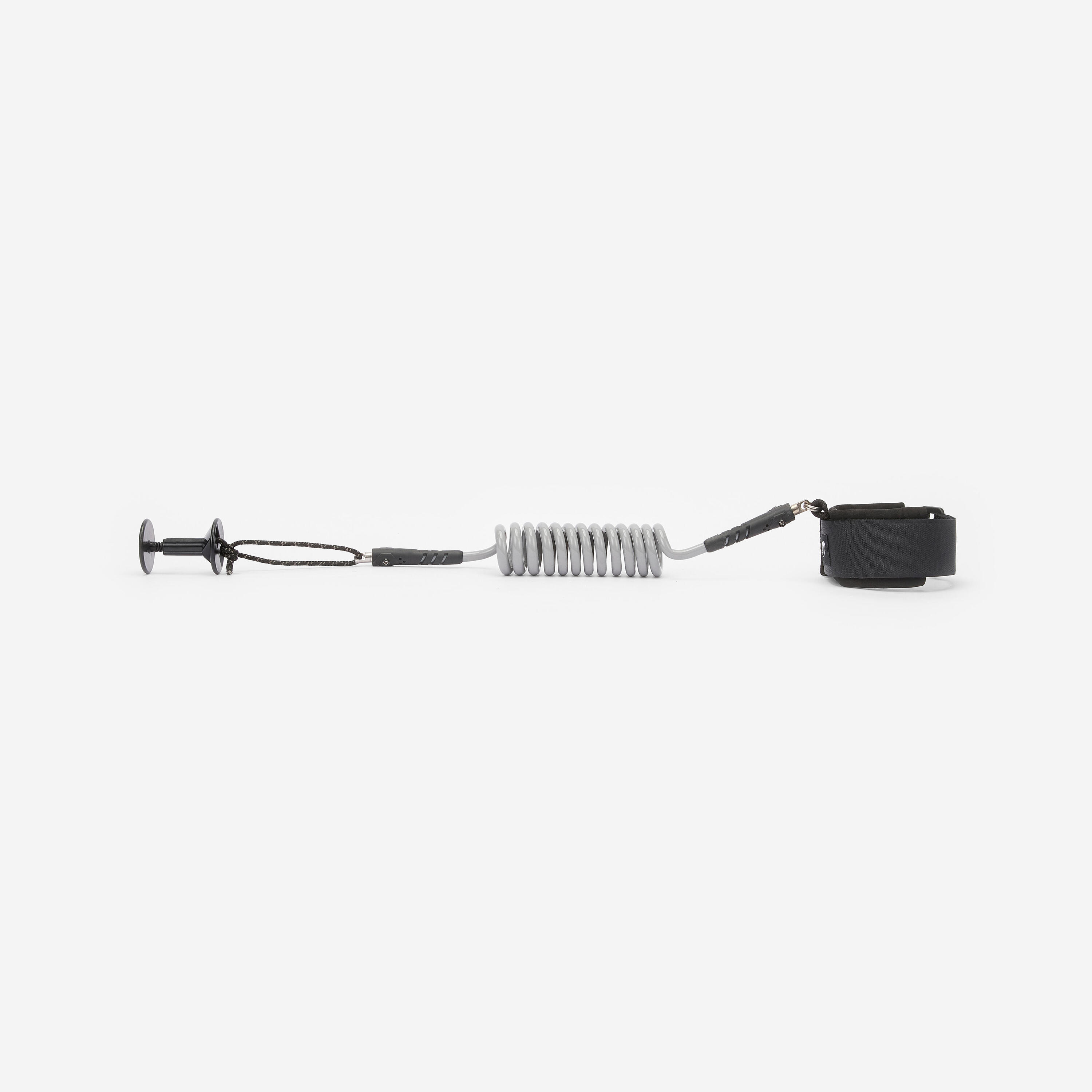 Leash de bodyboard poignet et biceps, 500 noir 2/7
