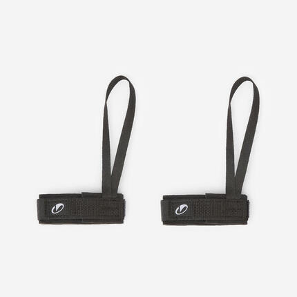 Leash palmes bodyboard, 500 gris