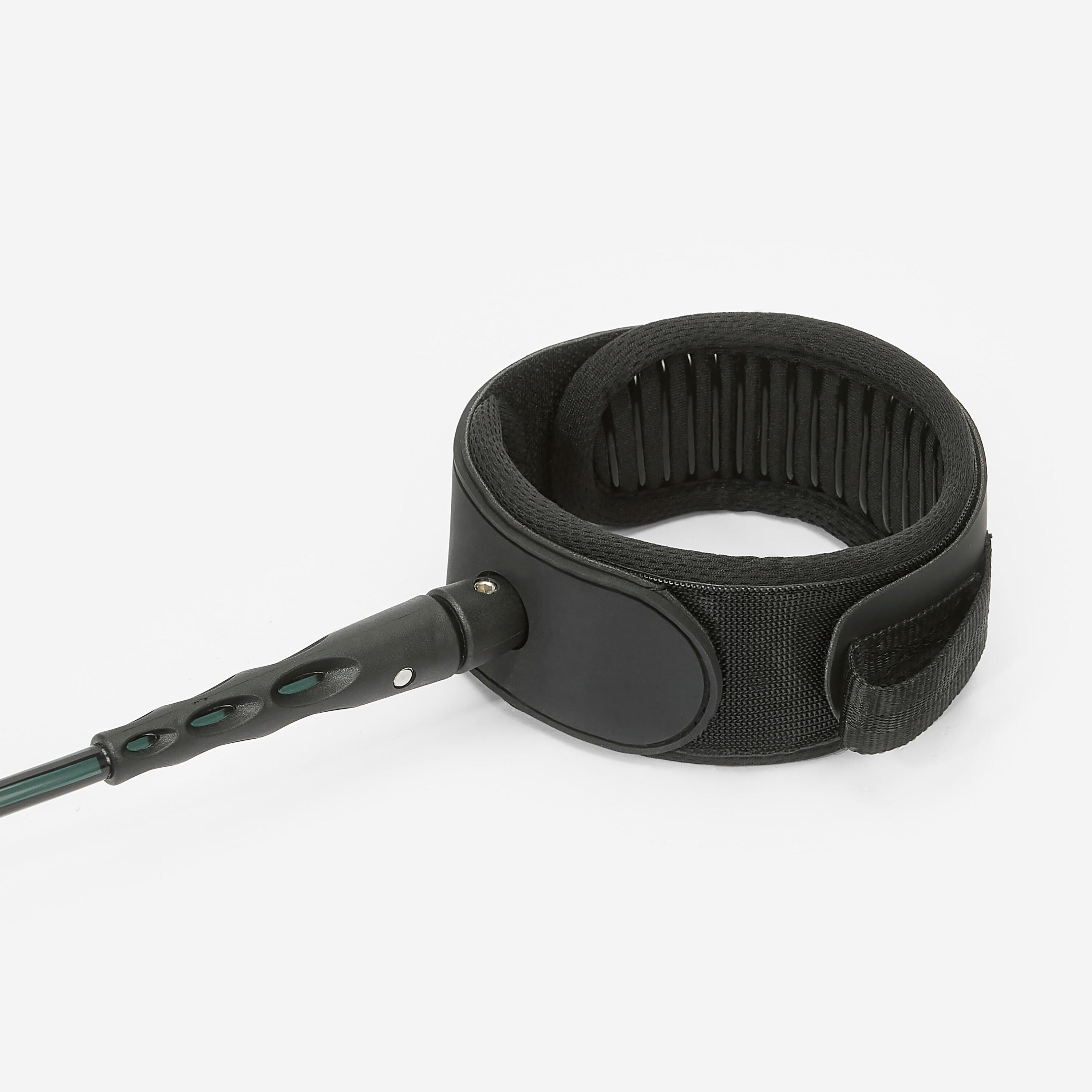 Leash shortboard surf 6' 900 - Diamètre 6mm Noir fumé 3/7