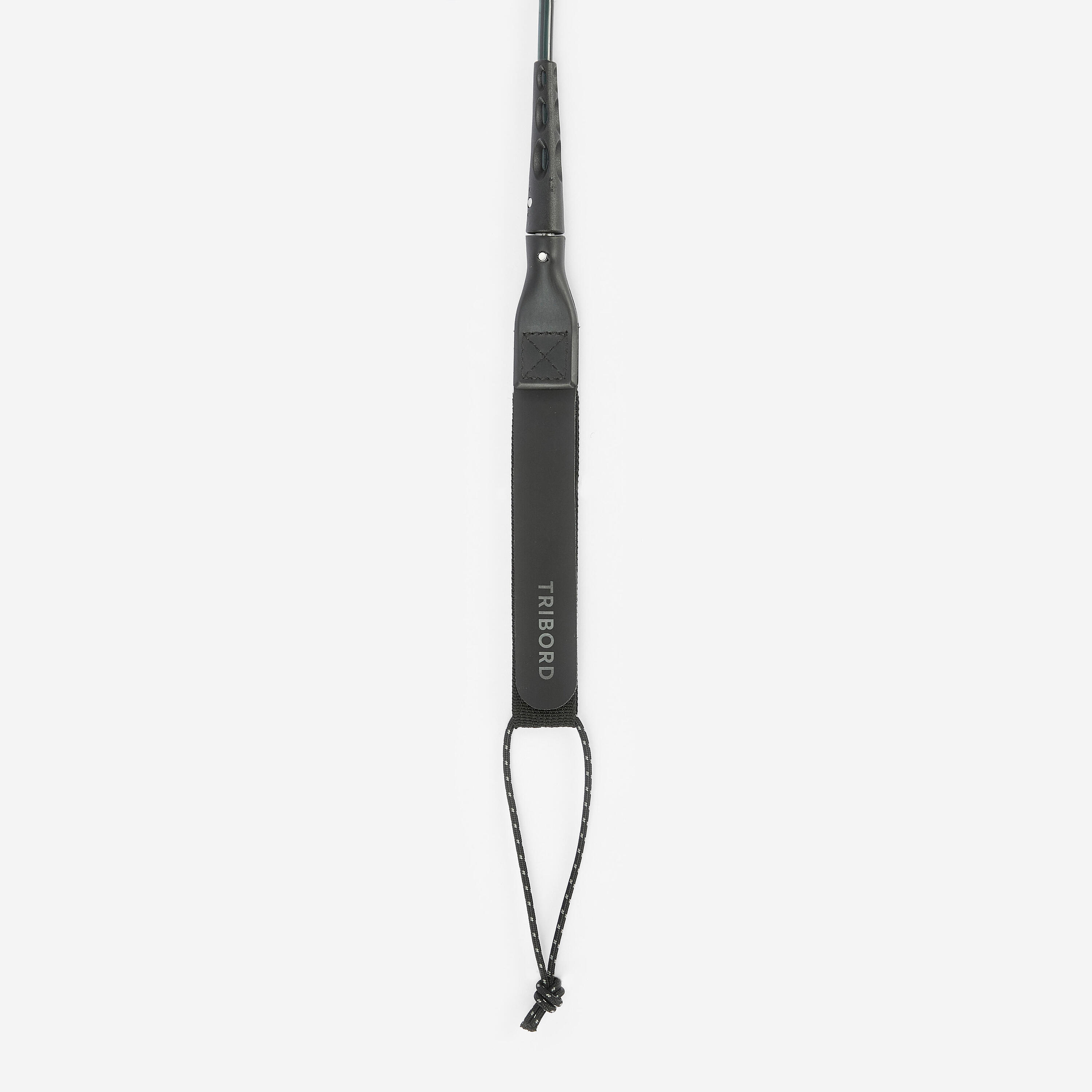 Leash shortboard surf 6' 900 - Diamètre 6mm Noir fumé 4/7