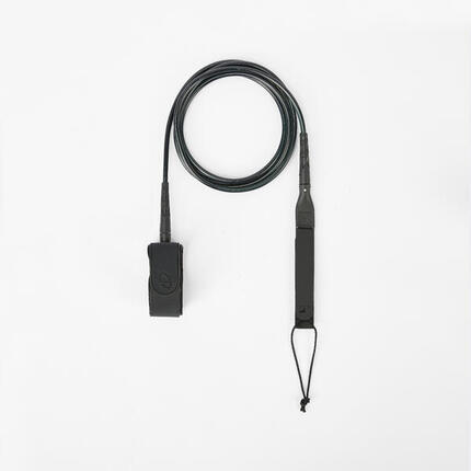 Surf leash 900 8' diameter 7 mm zwart