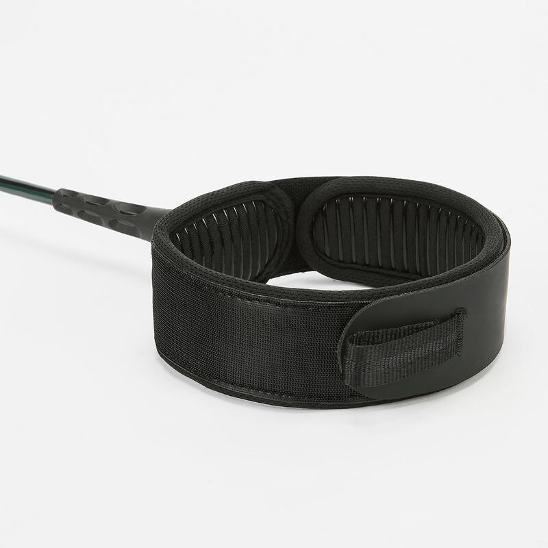 Coardă longboard 9' fixare genunchi diametru 7mm, 900 Negru