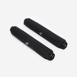 ROULEAUX MOUSSE avec tissu pour barres de toit classiques X 2