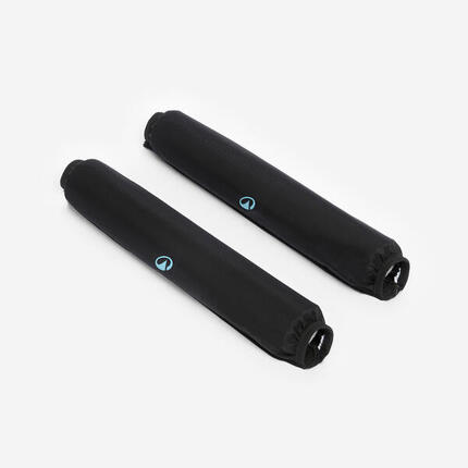 Surfboard Schaumstoffrollen für klassischen Dachträger 2er-Pack schwarz