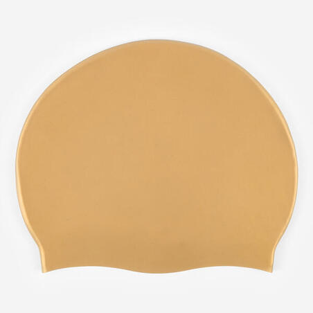 Шапочка силіконова для плавання золота