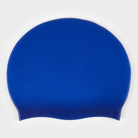 Шапочка силіконова для плавання синя