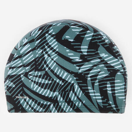 Шапочка для плавання текстильна розмір L сіра