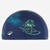 Bonnet de bain en tissu taille S, poto turquoise