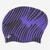 Bonnet de bain silicone pour cheveux longs, mouv violet