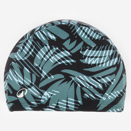 Bonnet de bain en tissu taille L, reflets gris