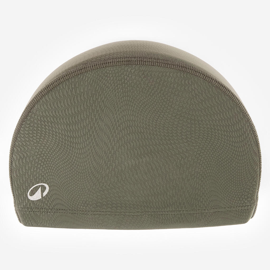 Coated mesh swimming cap size M emboss khaki