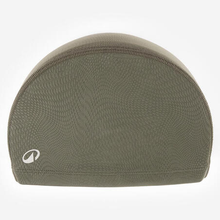 Шапочка для плавання текстильна з силіконовим покриттям розмір M хакі