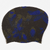 Bonnet de bain silicone pour cheveux longs, flo noir bleu