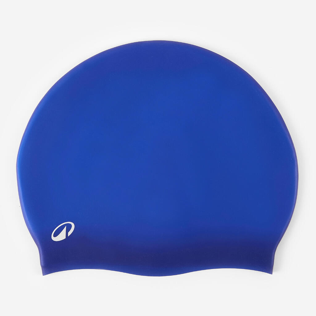 Bonnet de bain silicone, bleu