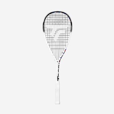 Squashracket carboflex team 130 wit/zwart