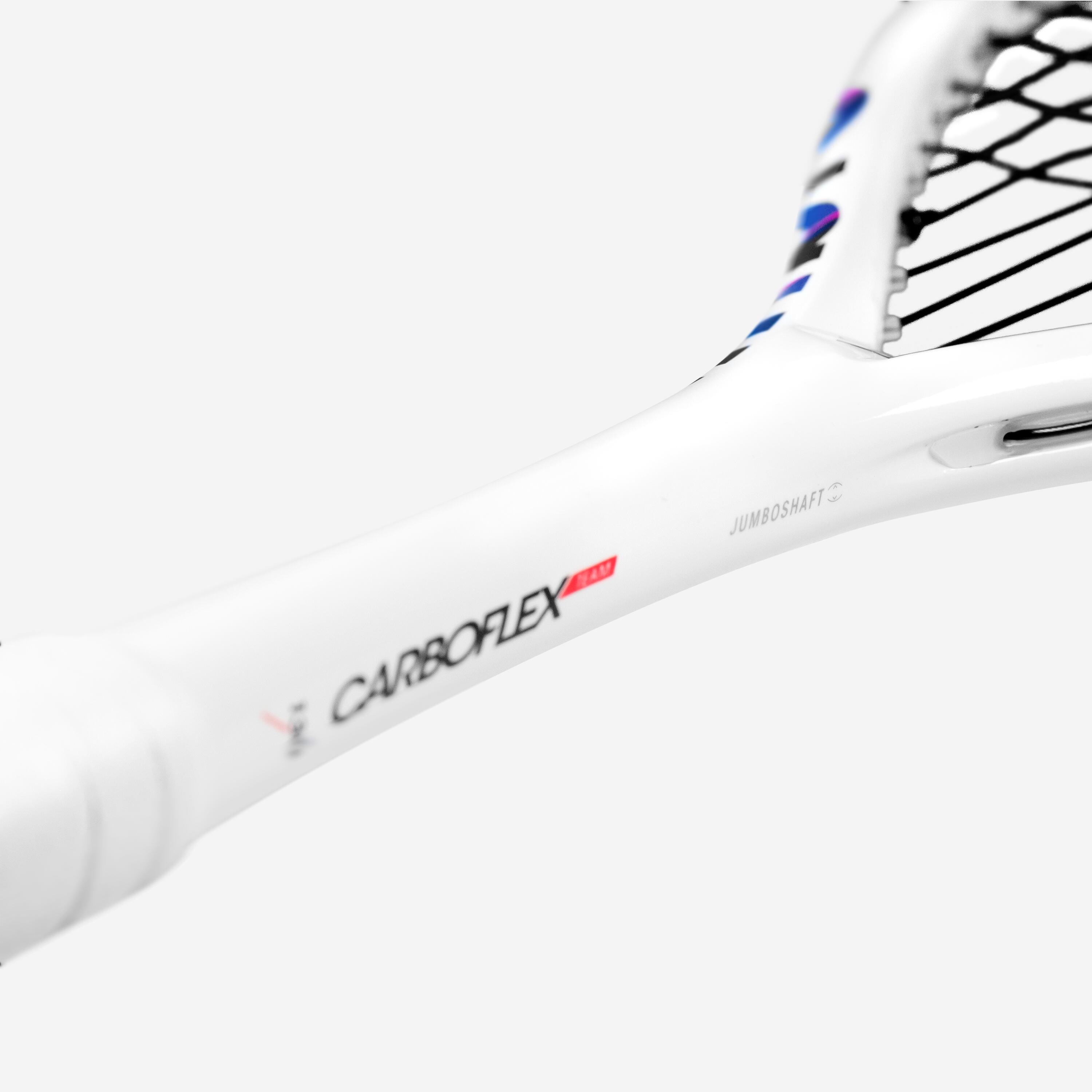 Racchetta squash adulto Tecnifibre CARBOFLEX TEAM 130 bianco-nero 4/4